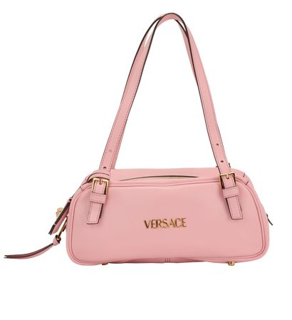 Bowling Bag, &pound;450, Handbags, Pink, Leather, Front view
